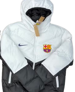 Chaquetón FC Barcelona | Blanco y Negro